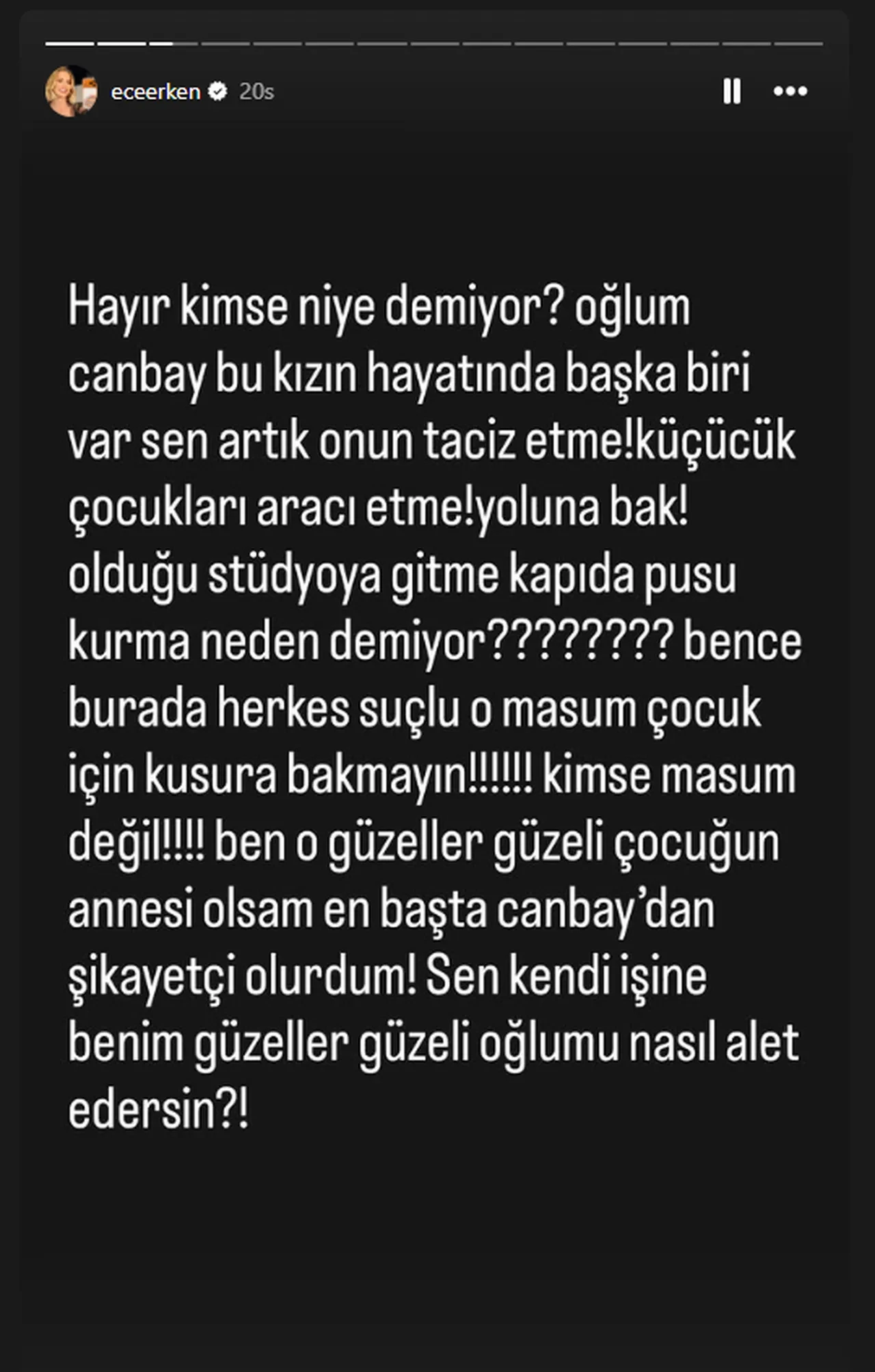 Ece Erken'den Vahap Canbay sitemi: Cezaevinde bir kişi eksik şu an