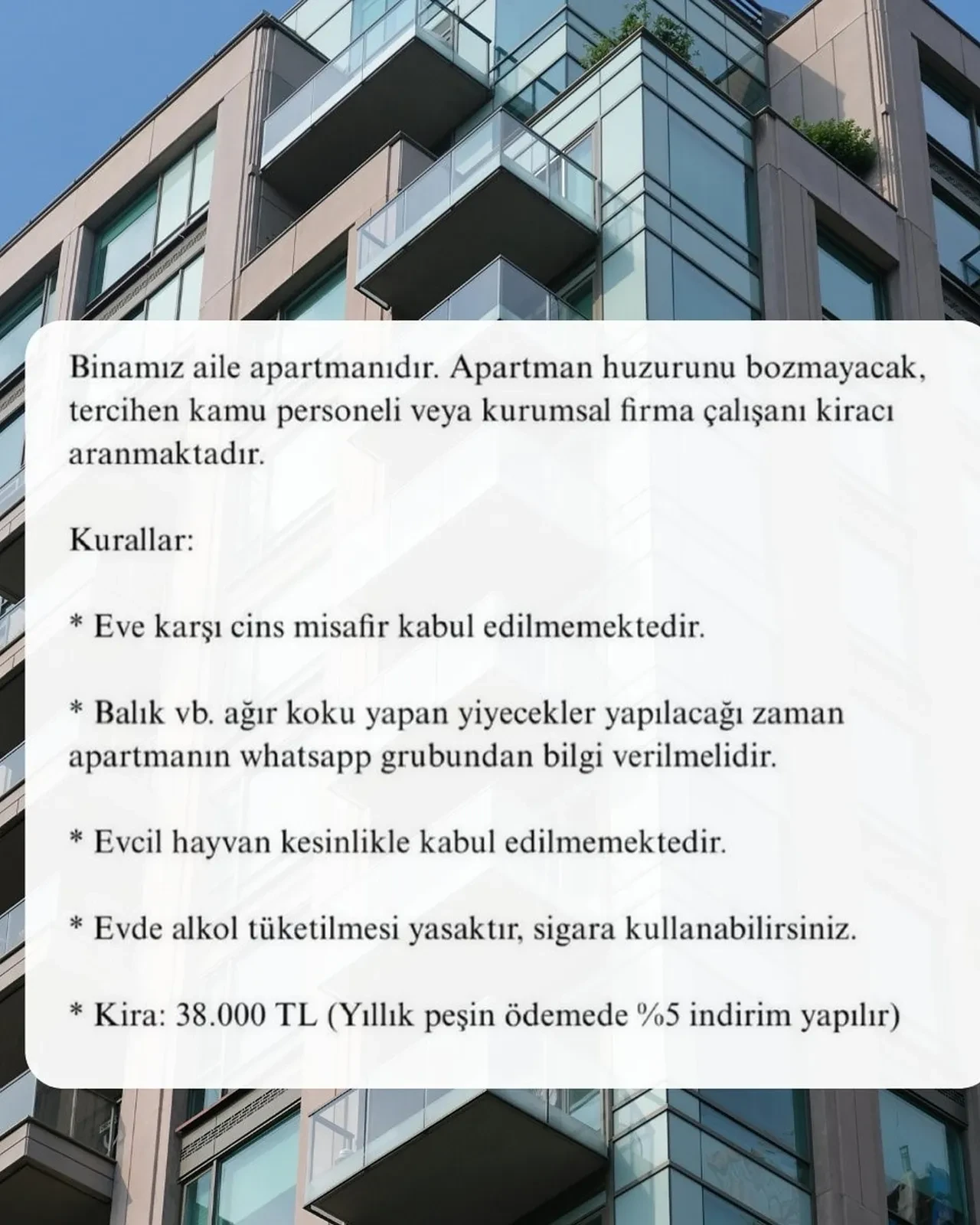 Kiralık ev ilanındaki şartları görenler inanamadı! Yemek yapmak için bile izin alma kuralı 