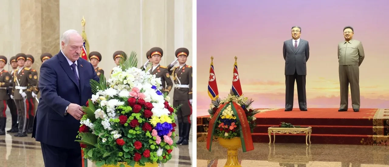 Kuzey Kore'de dikkat çeken buluşma! Belarus Devlet Başkanı Lukaşenko’ya görkemli karşılama