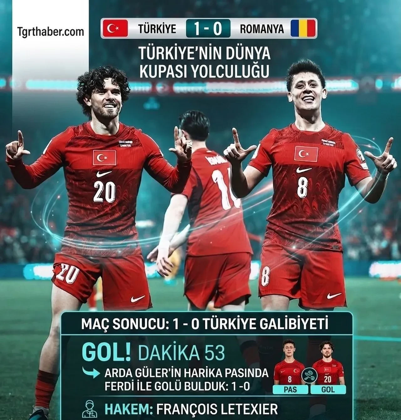 Türkiye Romanya engelini aştı: 2026 Dünya Kupası yolunda play-off finalindeyiz!