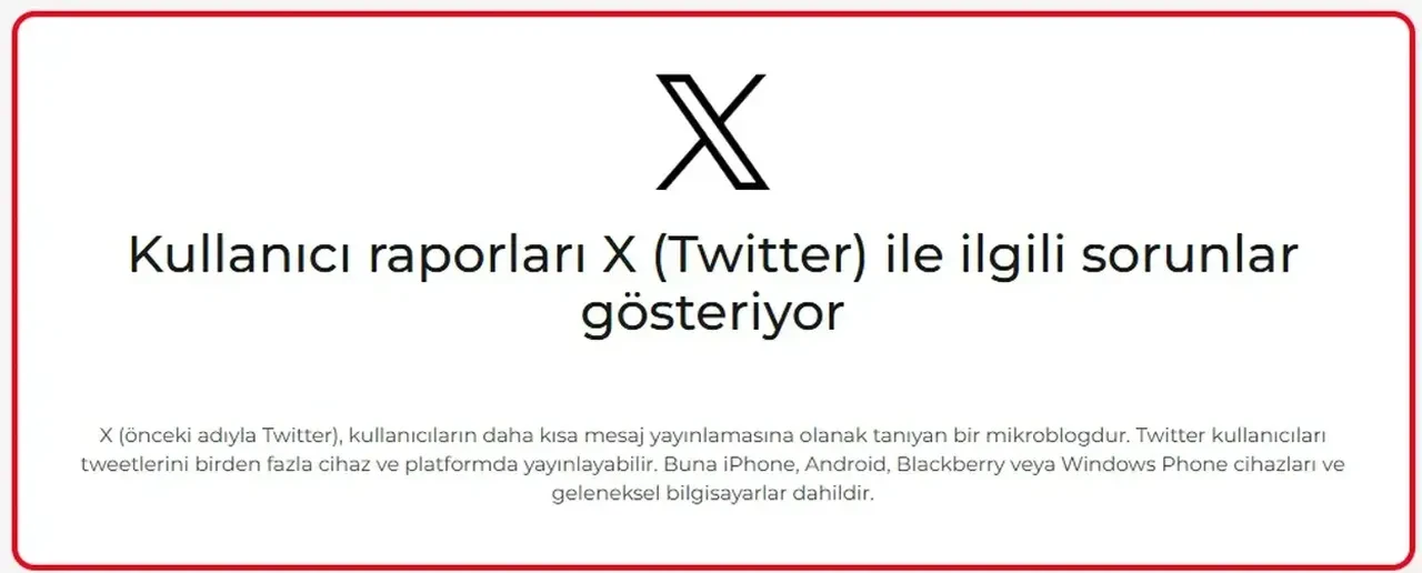 Twitter çöktü mü? X’te sorun mu var, neden açılmıyor? 26 Mart erişim sorunu son dakika