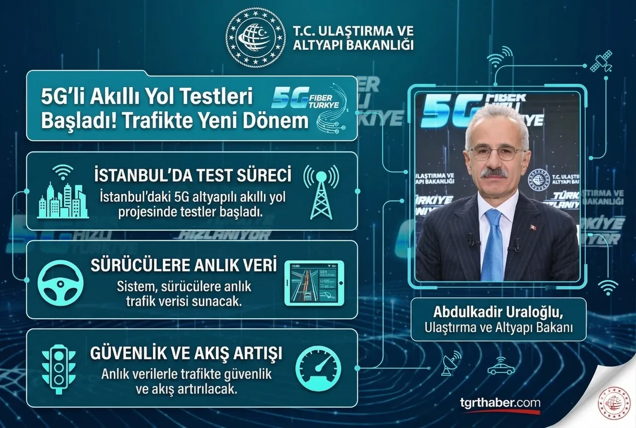 Bakan Uraloğlu devreye aldı! Akıllı yol testleri resmen başladı