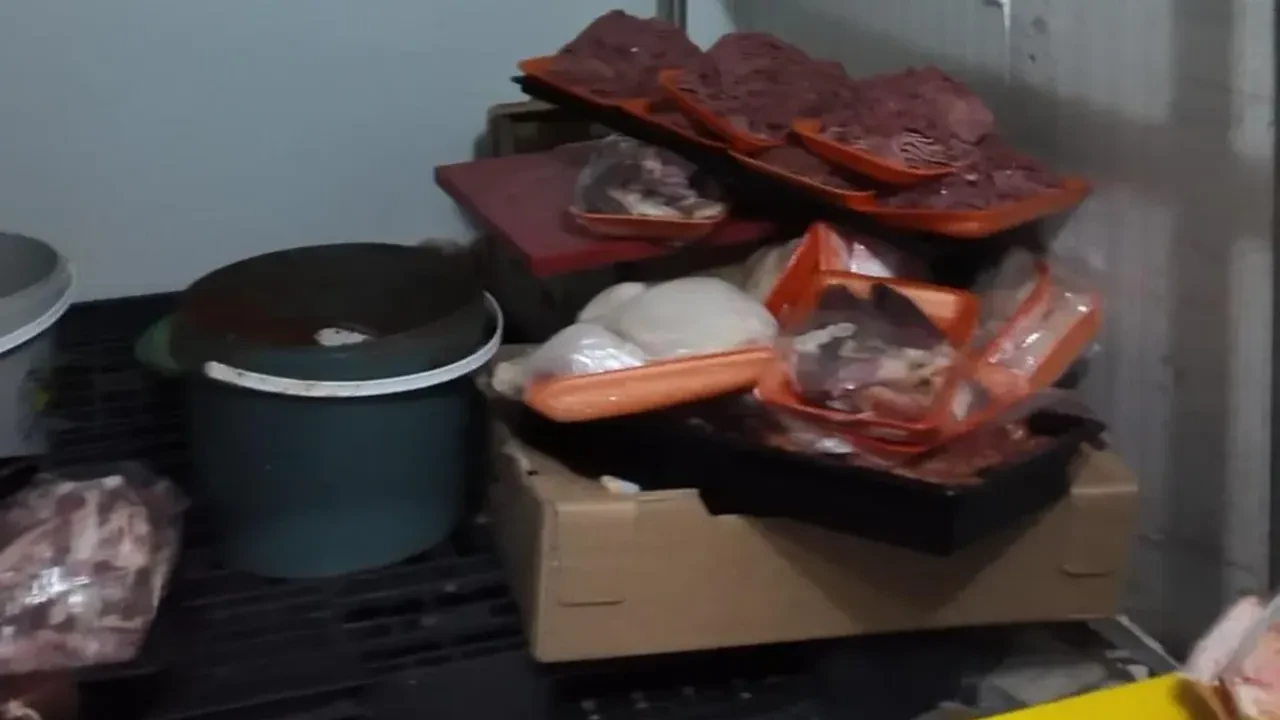 Baskın yapılan kasapta mide bulandıran görüntü! Tarihi geçmiş etler ele geçirildi