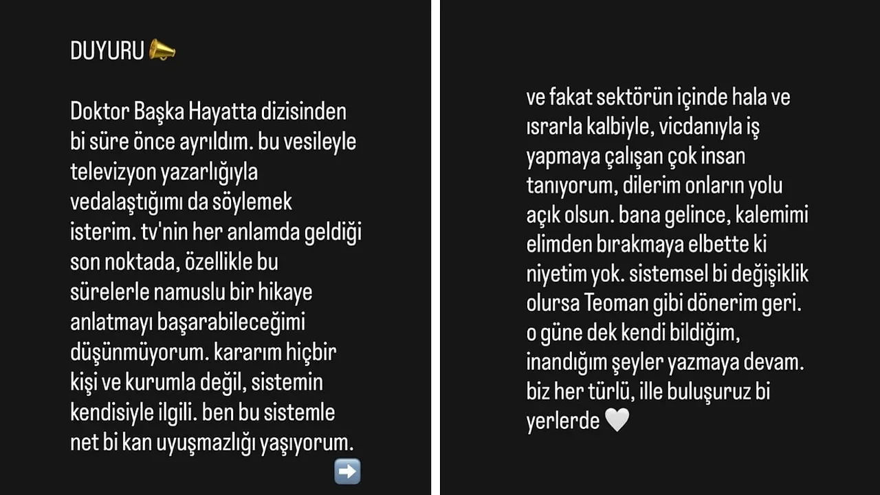 Doktor: Başka Hayatta dizisinde şoke eden ayrılık! Sosyal medyada gündem oldu