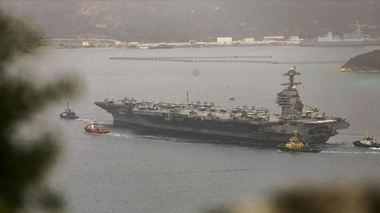 Dünyanın en büyük uçak gemisi İran'a daha fazla dayanamadı! Gerald R. Ford geri çekilerek Hırvatistan'a demir attı