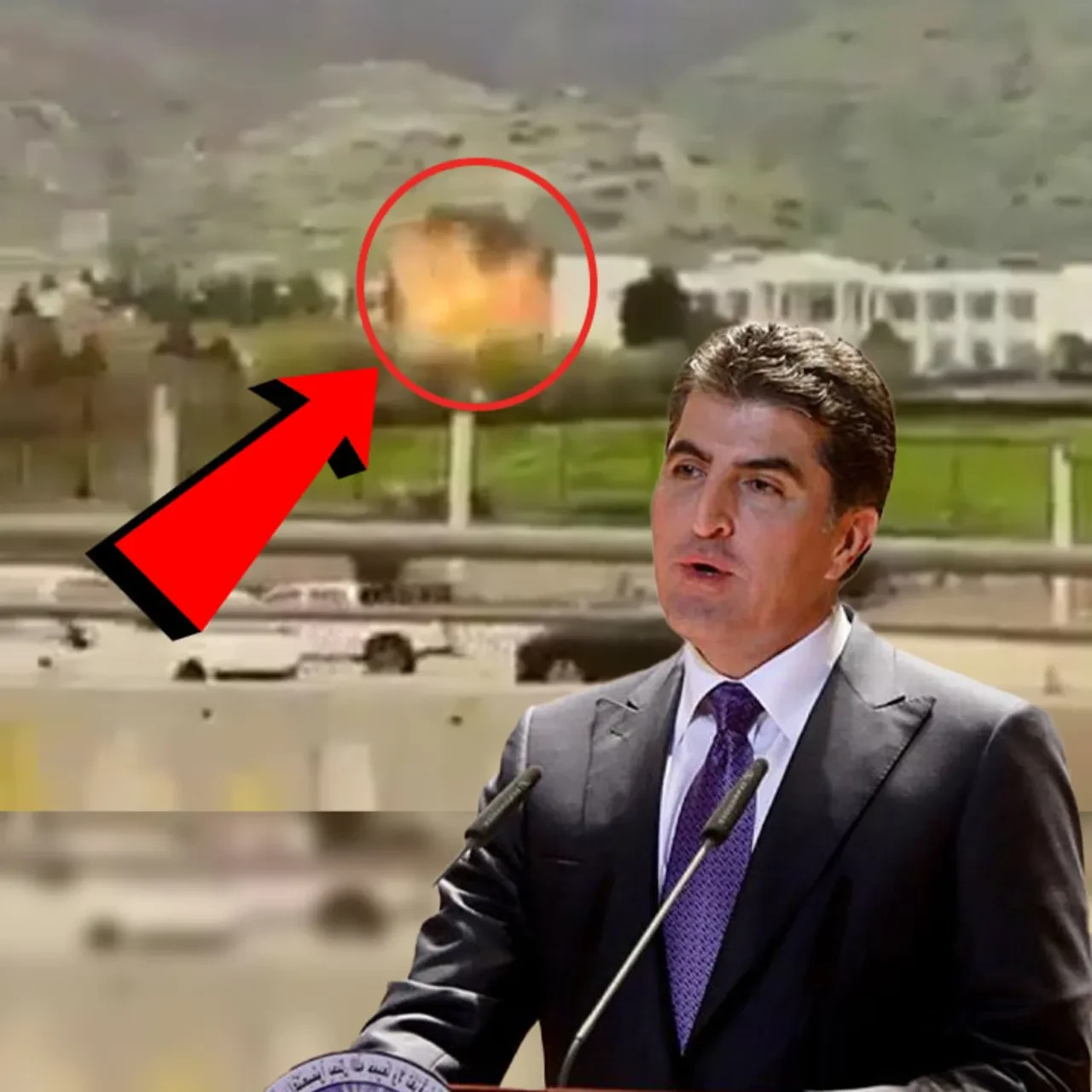 Neçirvan Barzani'nin evine dronlu saldırı! O anlar kamerada