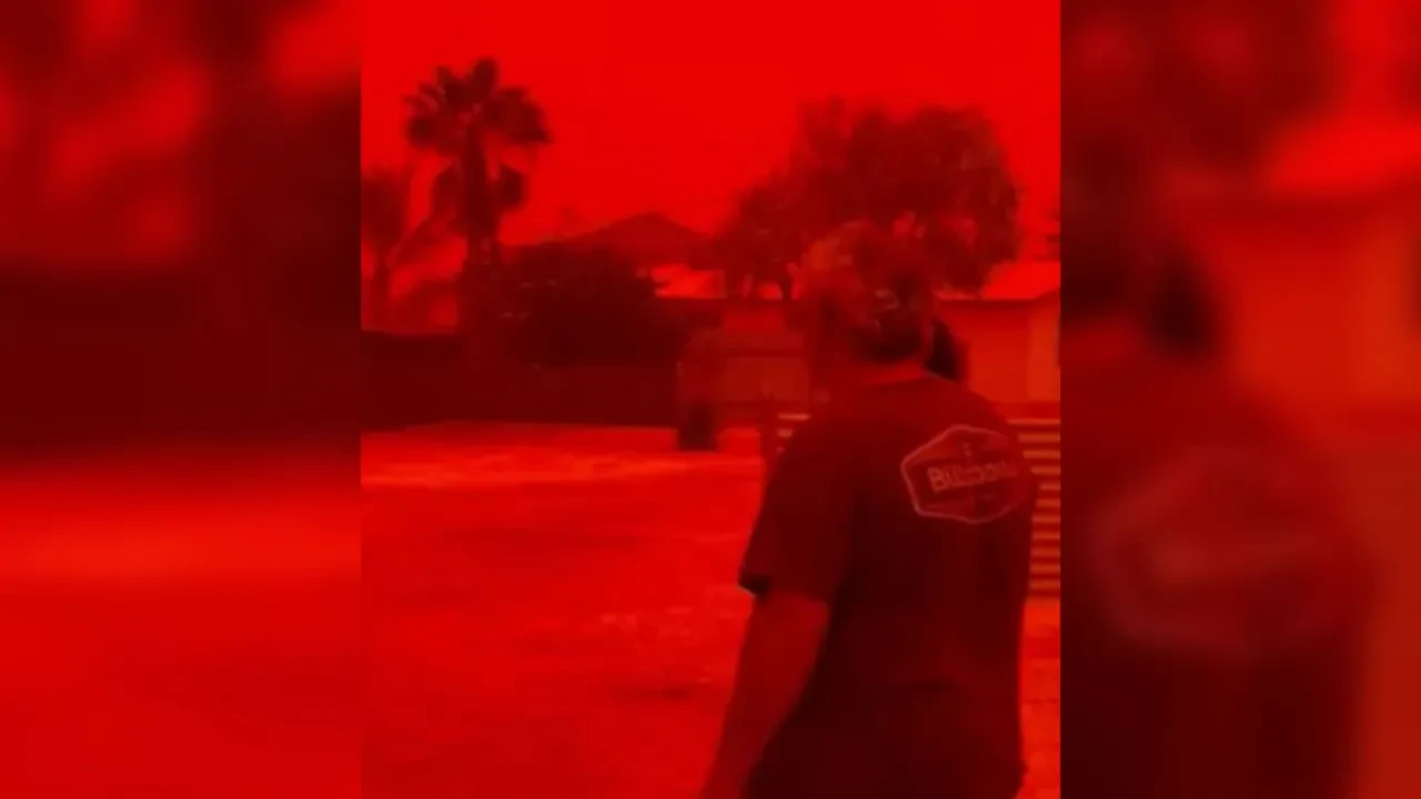 Avustralya'da yer ve gök kızıla büründü! Ülkede hayat adeta durdu