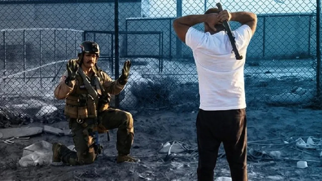 ABD'li F-15 pilotunu sopayla karşılayıp, diz çöktürdüler! Kuveyt'te kaydedilen görüntüler viral oldu