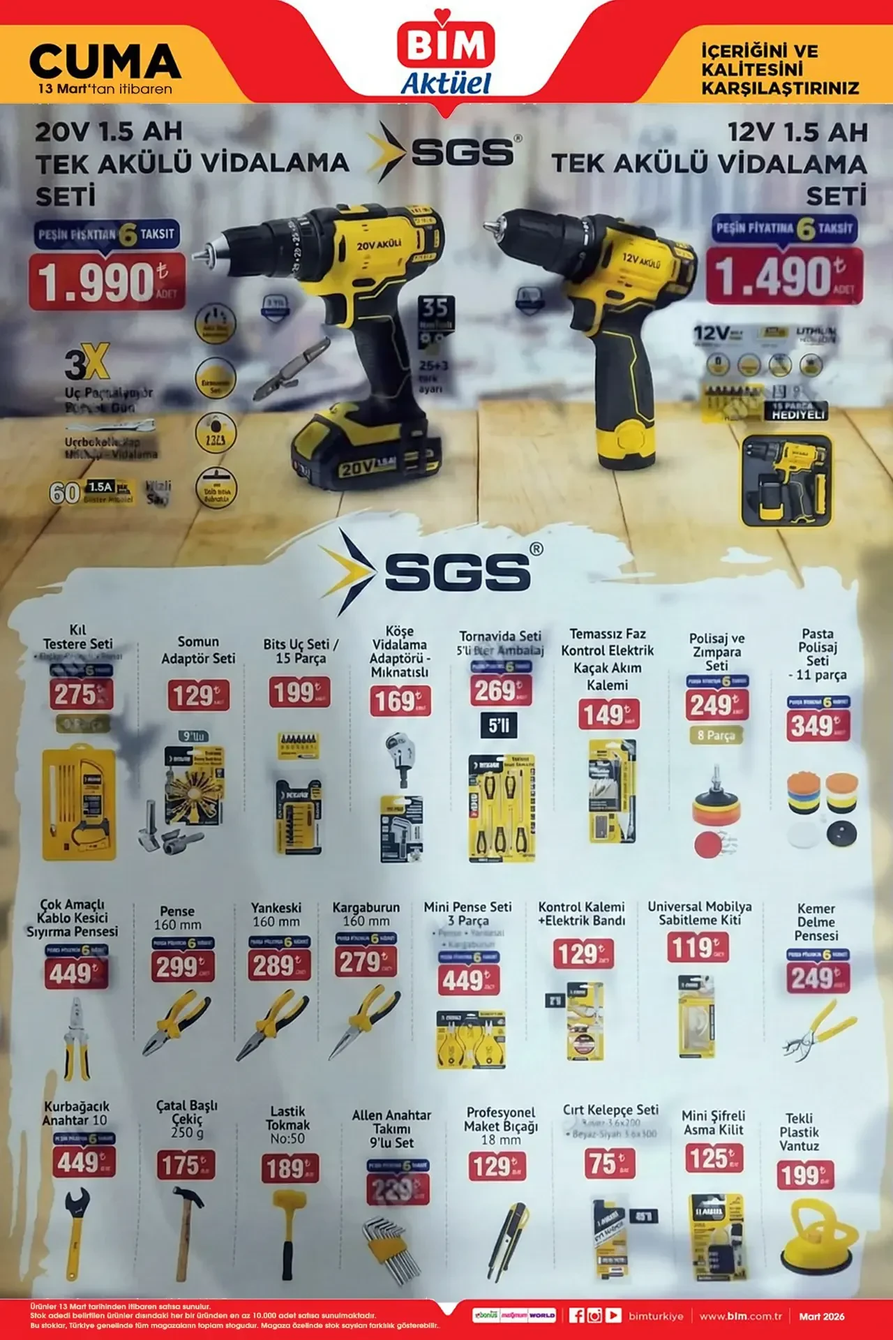 BİM Aktüel Kataloğu 6-13 Mart 2026! Sürahili blender seti, yazı tahtası, cep telefonu ve televizyon modelleri raflara geliyor
