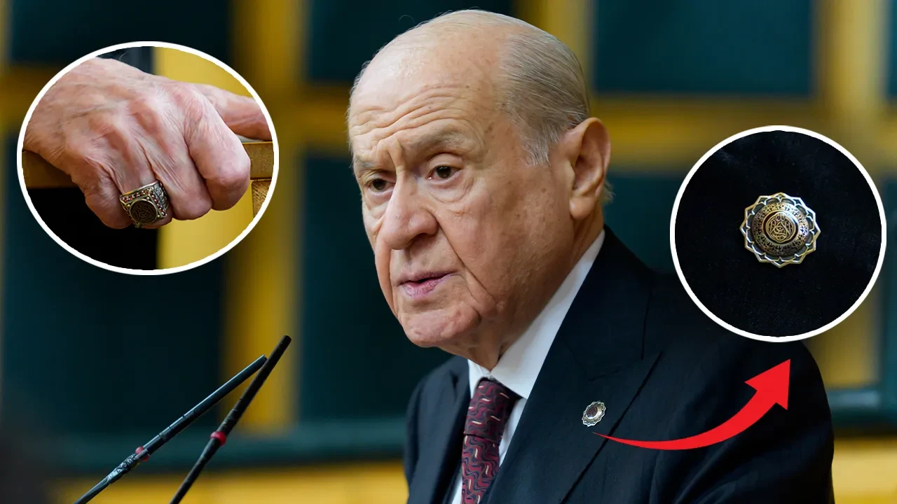 Devlet Bahçeli'den dikkat çeken yüzük ve rozet! İran savaşına Yusuf Suresi ile mesaj