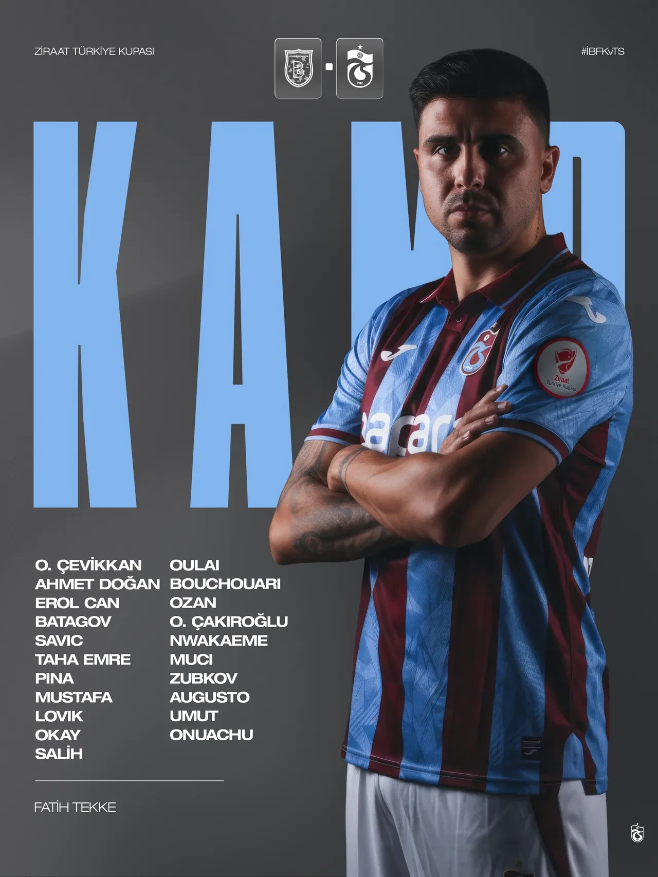 Trabzonspor Başakşehir deplasmanında | ZİRAAT TÜRKİYE KUPASI CANLI MAÇ ANLATIMI