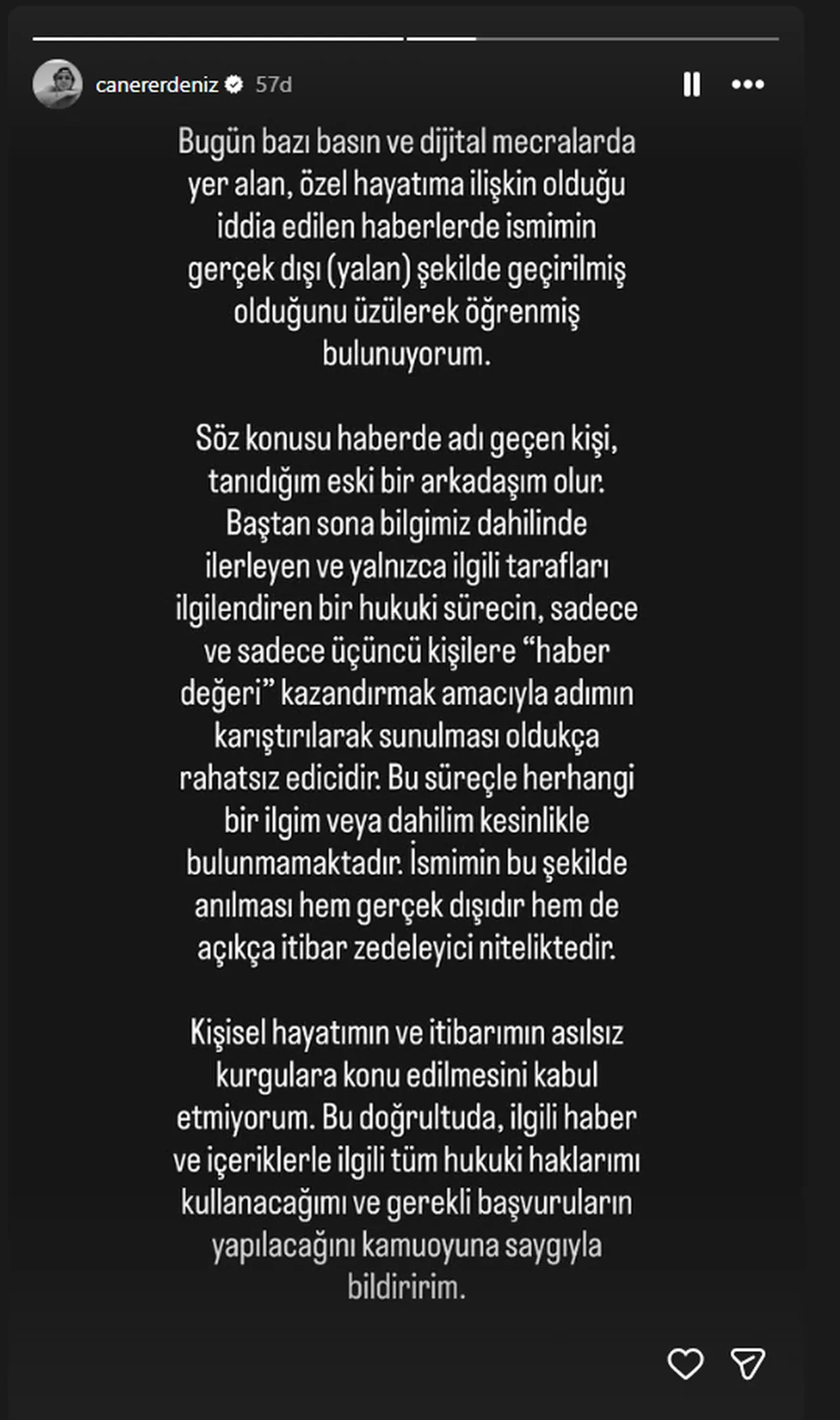 Adı yasak aşk ile anılan Müge Boz'un eşi Caner Erdeniz'den açıklama geldi 