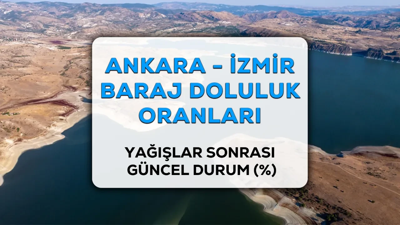 Ankara ve İzmir baraj doluluk oranları 2026! ASKİ ve İZSU baraj doluluk oranları açıklandı