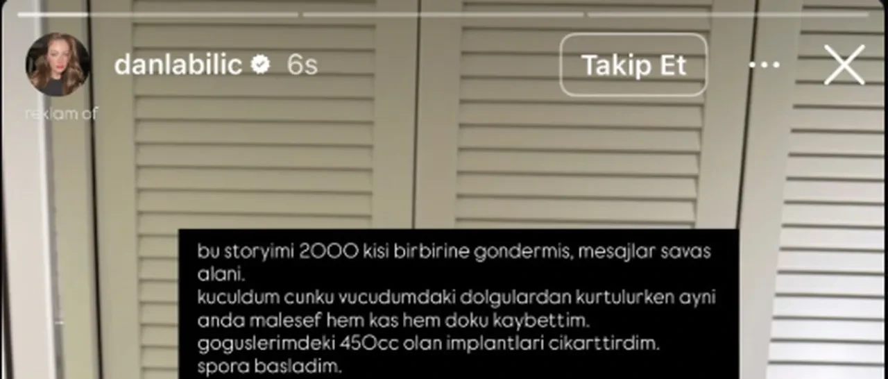 Danla Biliç'in son hali takipçilerini korkuttu! Fenomen sebebini bir bir anlattı 