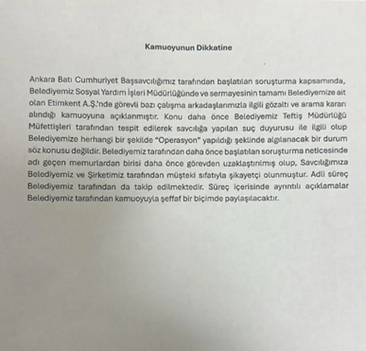 Etimesgut Belediyesi'ne operasyon! Gözaltılar var: Erdal Beşikçioğlu'ndan açıklama 