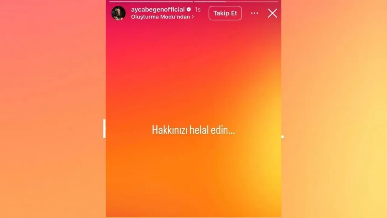Ayça Beğen paylaşımı