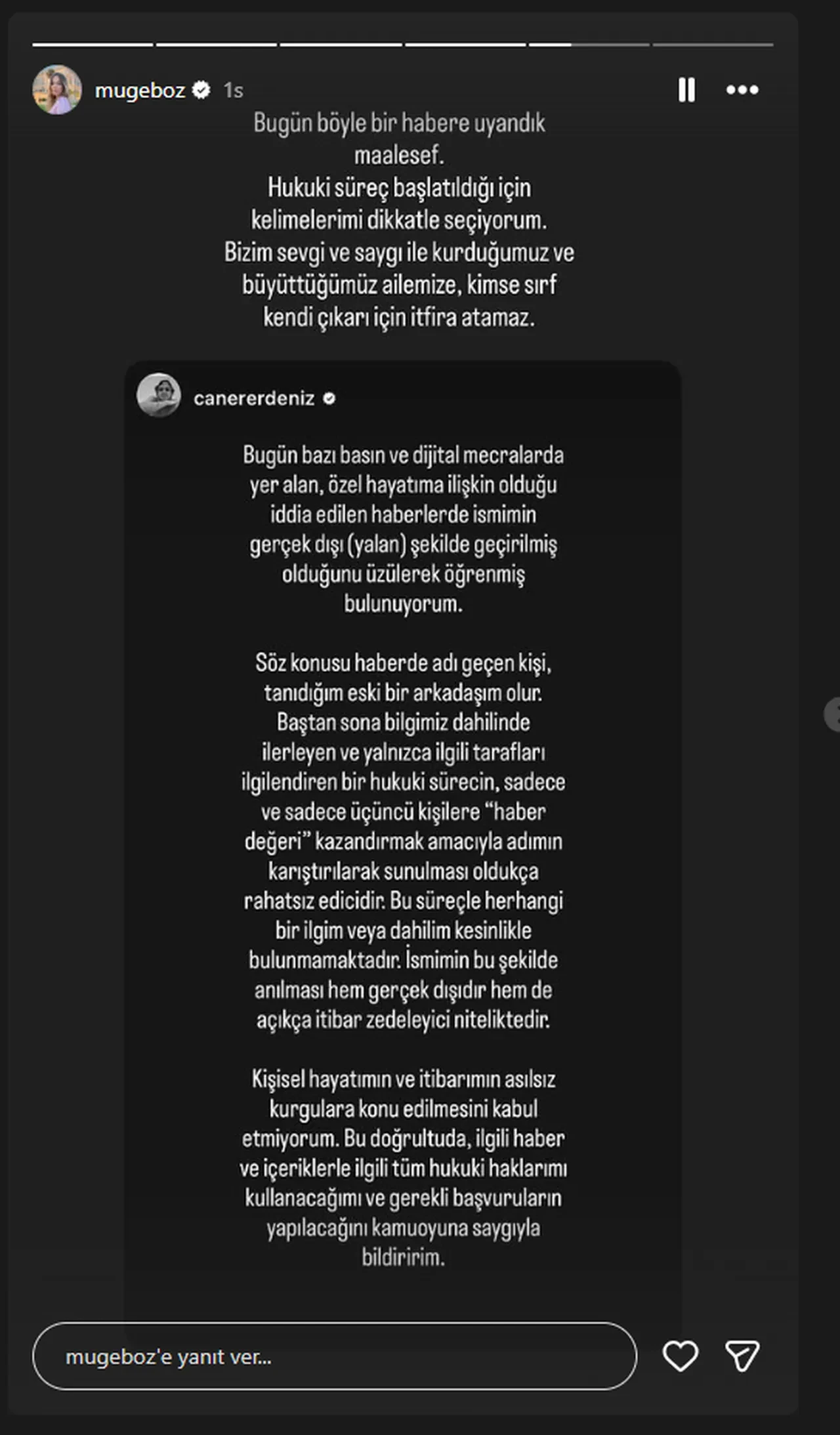 Müge Boz, eşi Caner Erdeniz hakkında çıkan 'aldatma' iddialara ateş püskürdü