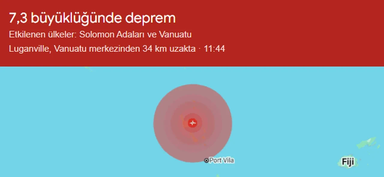 Vanuatu'da 7,3 büyüklüğünde deprem: Ateş Çemberi yine sallanıyor!