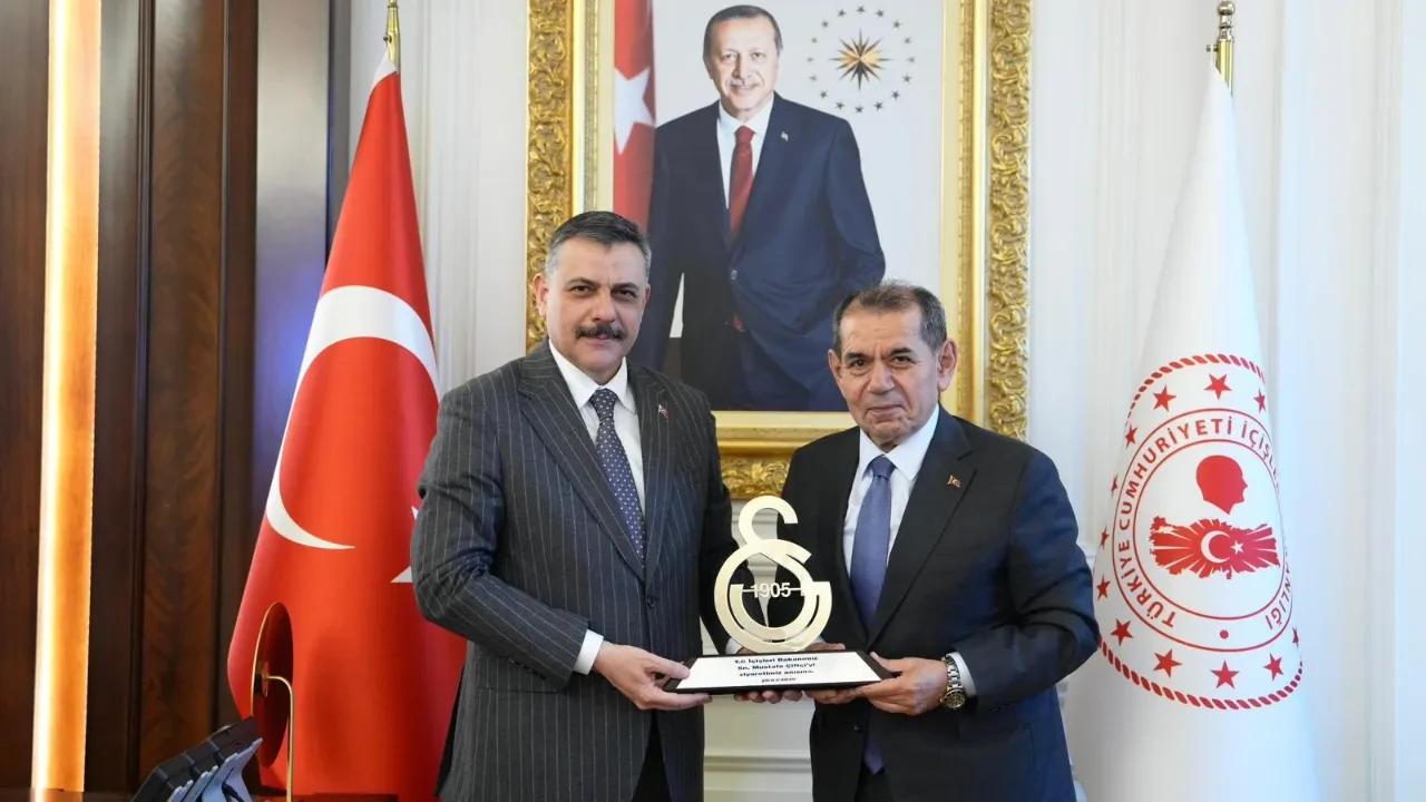 Galatasaray Başkanı Dursun Özbek'ten İçişleri Bakanı Mustafa Çiftçi’ye 'Hayırlı Olsun' ziyareti!