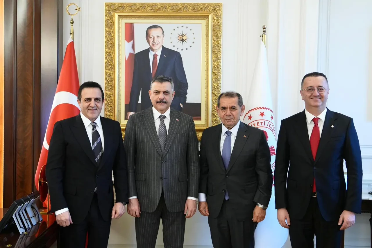 Galatasaray Başkanı Dursun Özbek'ten İçişleri Bakanı Mustafa Çiftçi’ye 'Hayırlı Olsun' ziyareti!