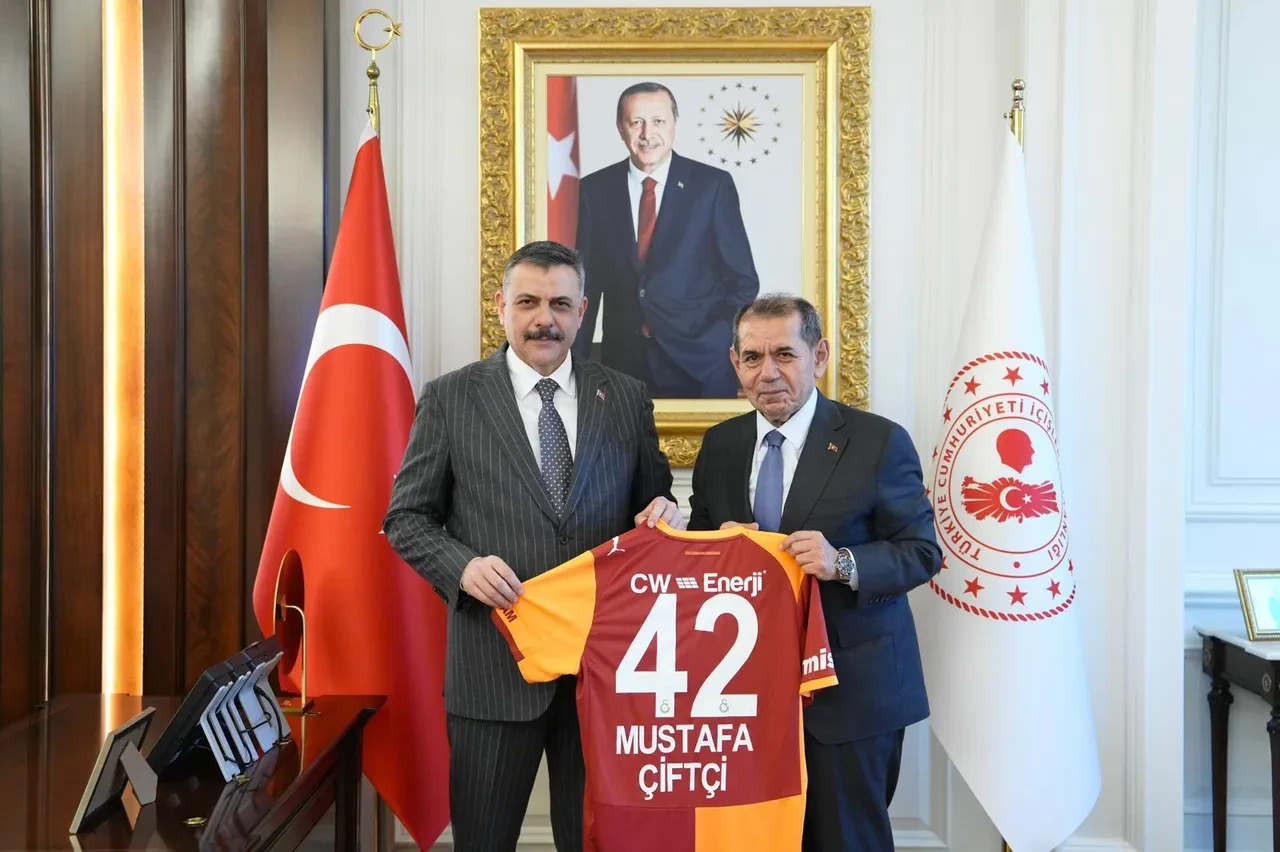 Galatasaray Başkanı Dursun Özbek'ten İçişleri Bakanı Mustafa Çiftçi’ye 'Hayırlı Olsun' ziyareti!