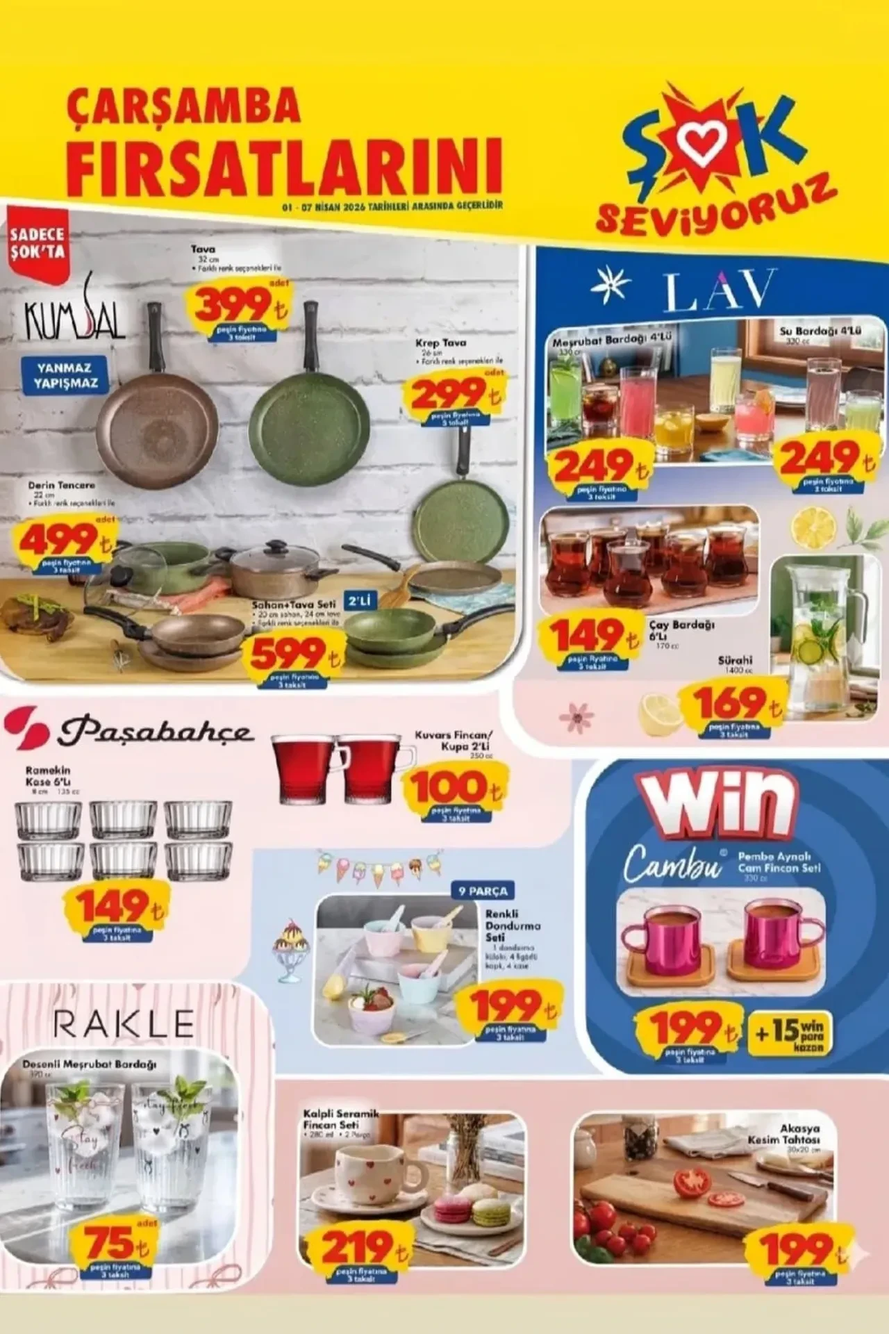 ŞOK 1- 7  Nisan Aktüel Ürünler Kataloğu 2026 belli oldu! Buharlı ütü, su ısıtıcı, dikey süpürge, blender seti, çay-kahve seti geliyor