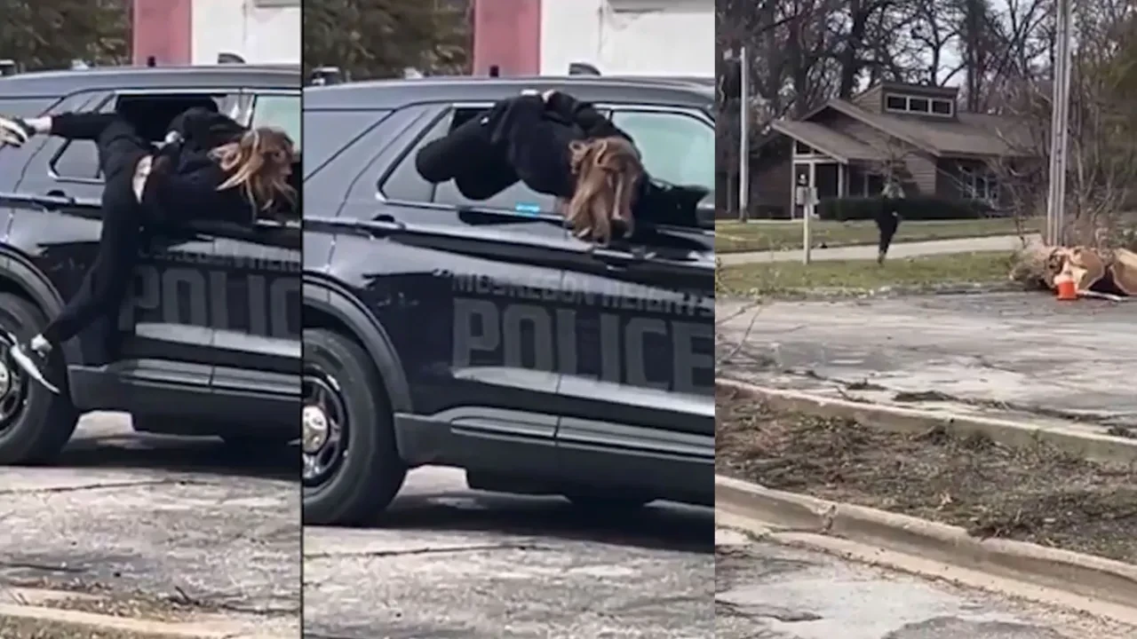 Yarı açık camı fırsat bildi, polis aracından böyle firar etti