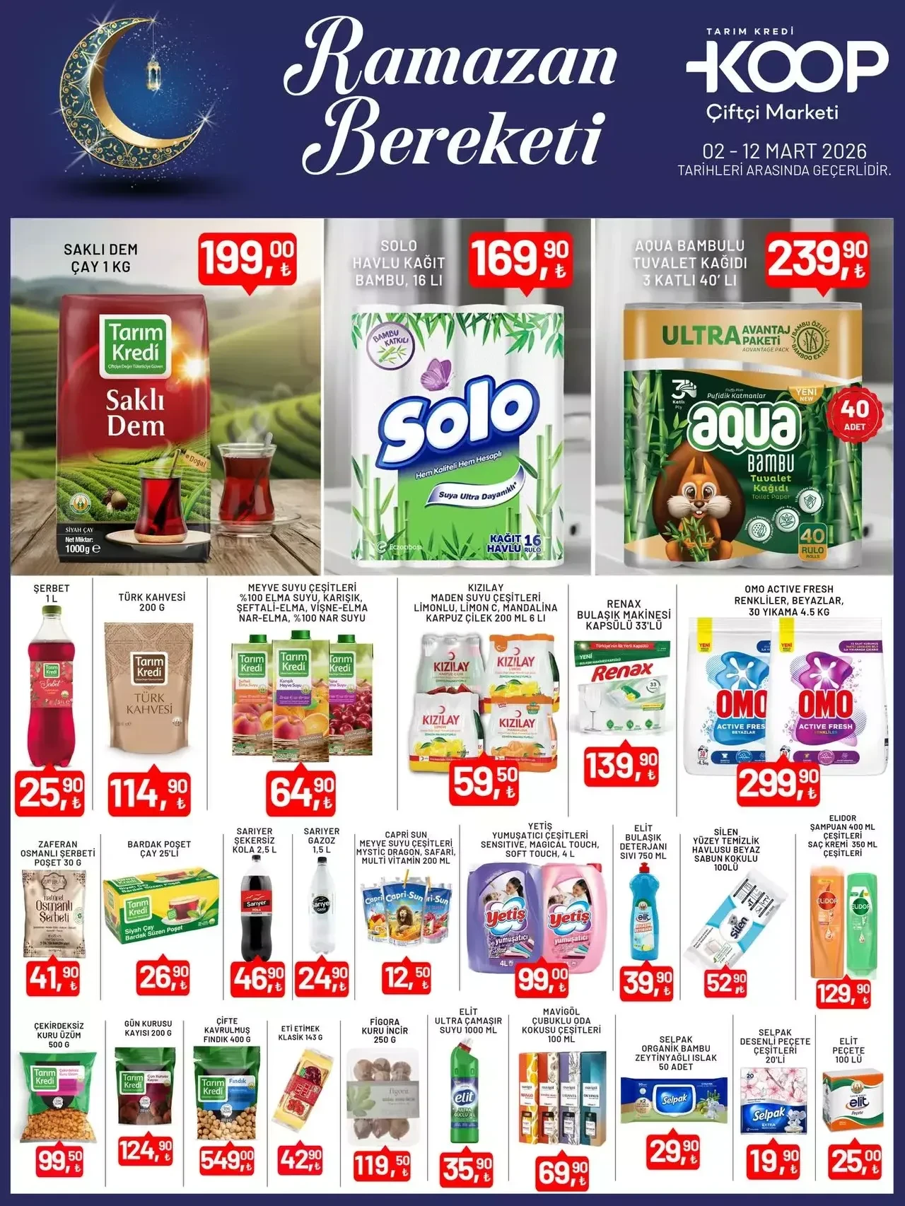 3-12 Mart 2026 Tarım Kredi Kooperatif indirimli aktüel ürünler belli oldu!