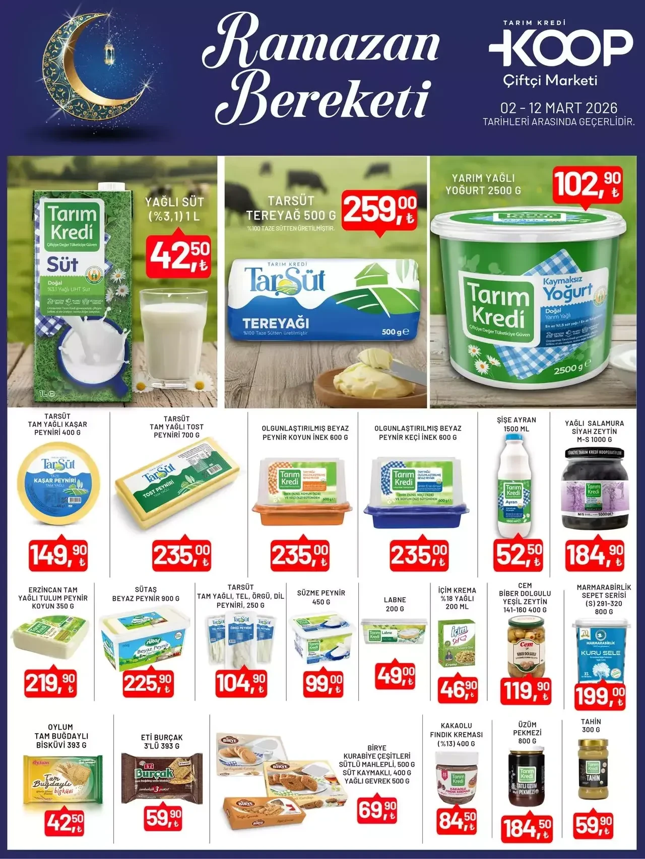 3-12 Mart 2026 Tarım Kredi Kooperatif indirimli aktüel ürünler belli oldu!