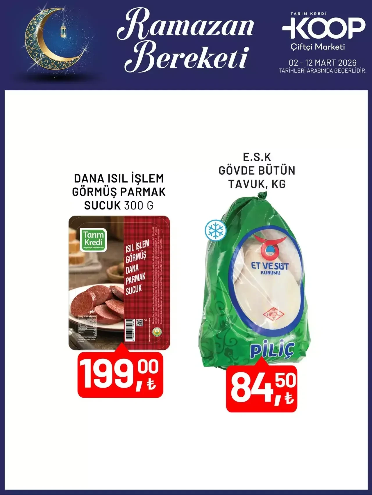 3-12 Mart 2026 Tarım Kredi Kooperatif indirimli aktüel ürünler belli oldu!