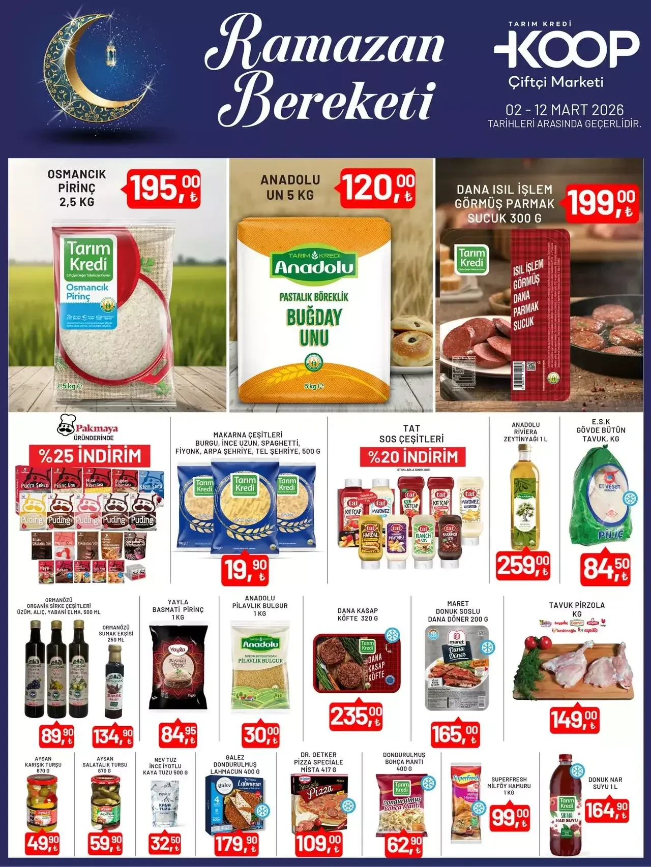 3-12 Mart 2026 Tarım Kredi Kooperatif indirimli aktüel ürünler belli oldu!