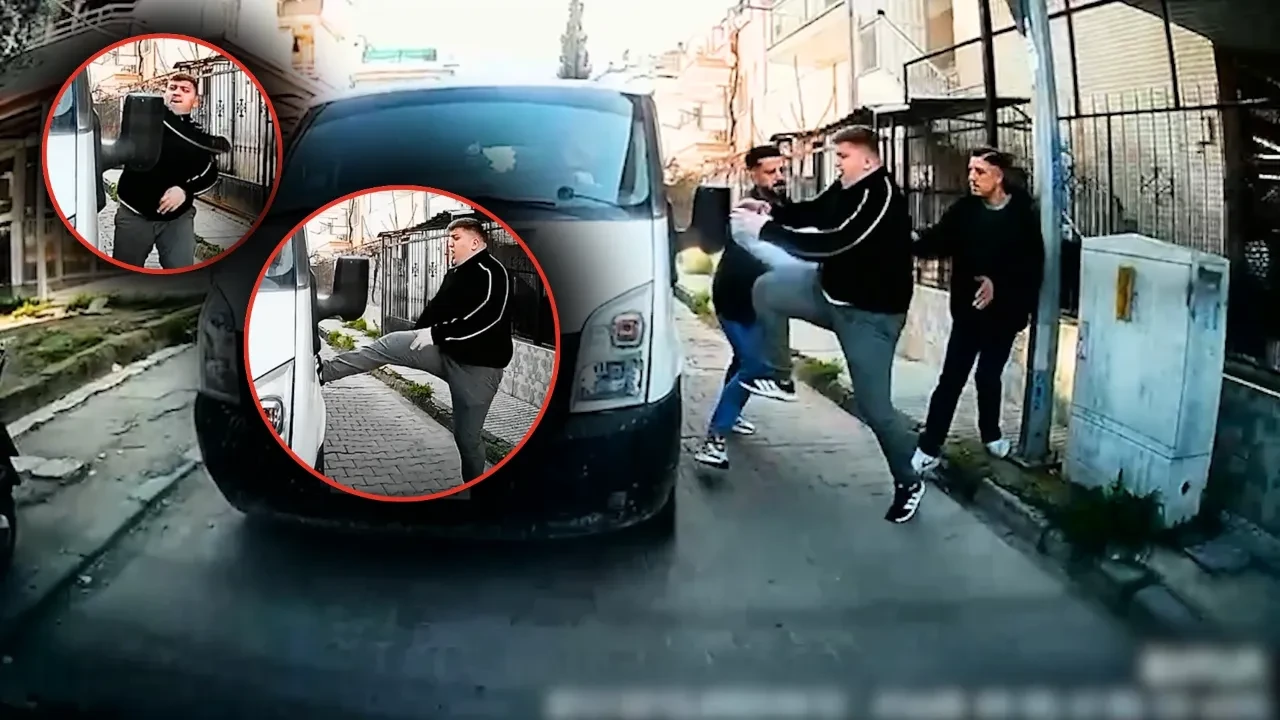 Trafik magandalarını yeni cezalar da caydırmadı! Kamyoneti yumrukladı, zor sakinleştirildi