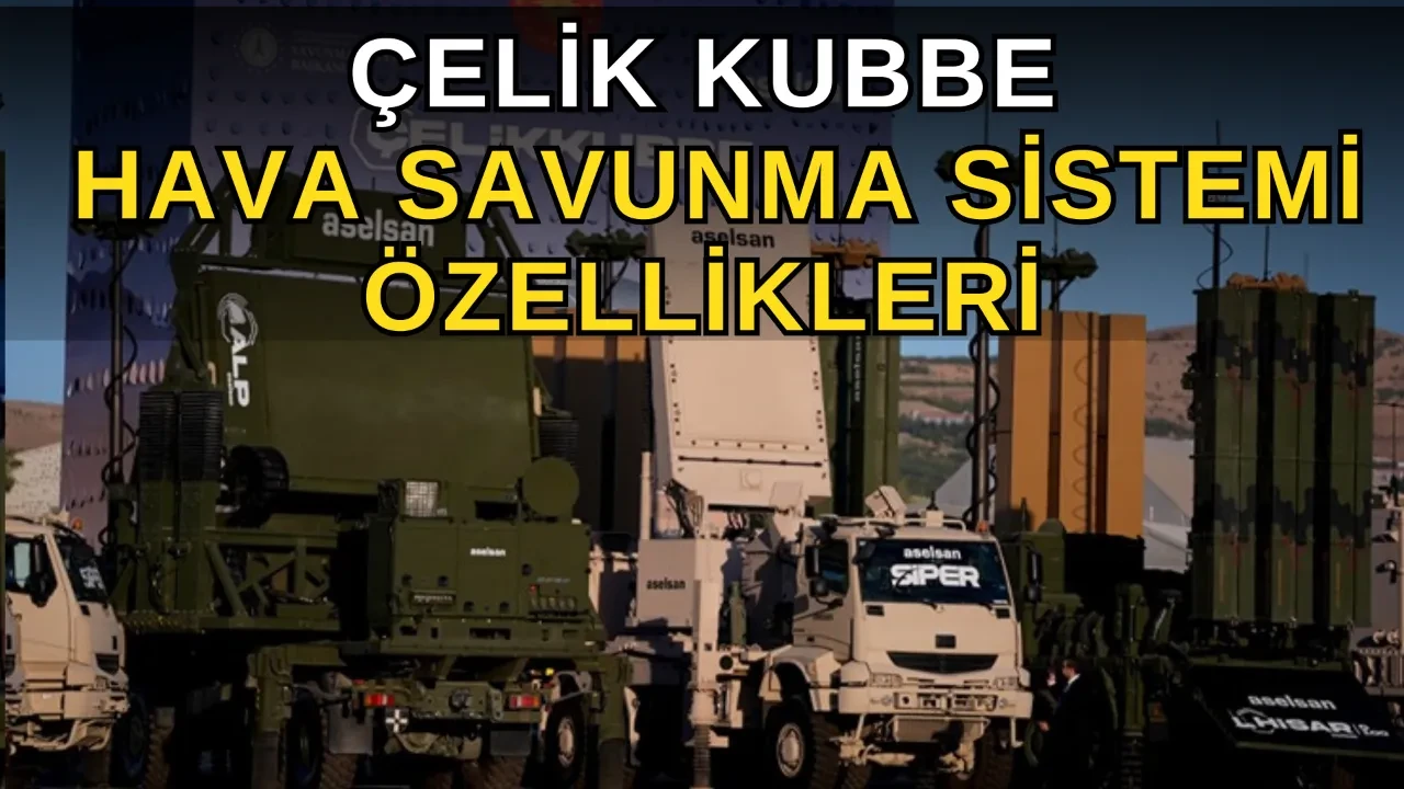 Türkiye'nin hava savunma sistemi var mı? Çelik Kubbe özellikleri ve bileşenleri