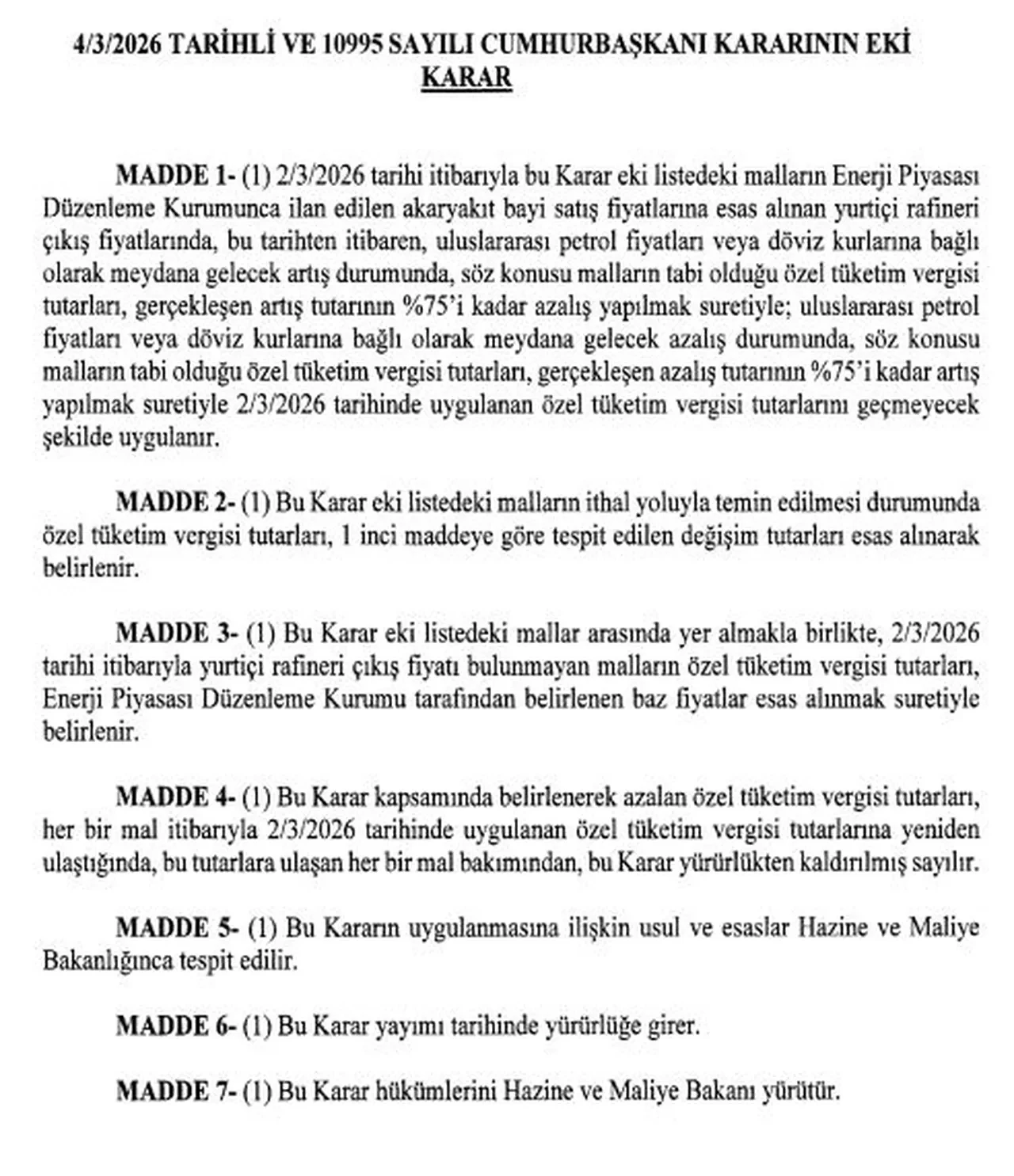 Akaryakıt fiyatlarında eşel mobil sistemine geçildi! Artışı devlet üstlenecek