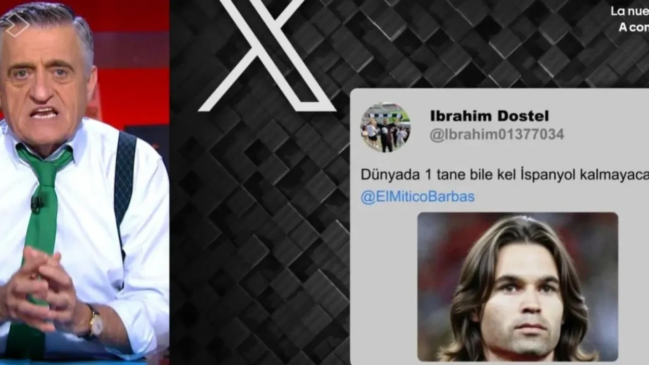 Beşiktaş taraftarının paylaşımı İspanyol televizyonunda: Dünyada tek bir tane bile kel İspanyol kalmayacak