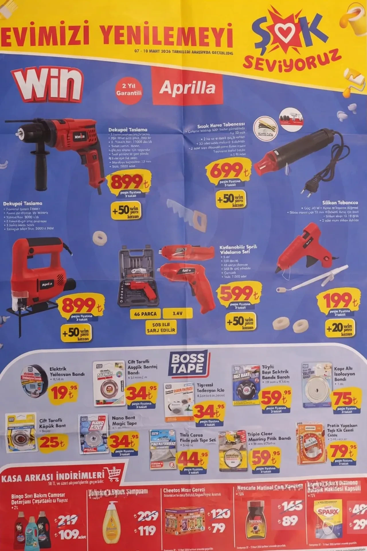 ŞOK 7-10 Mart aktüel ürünler kataloğu 2026! Banyo ürünleri, tadilat malzemeleri, merdiven ve boya çeşitleri geliyor 