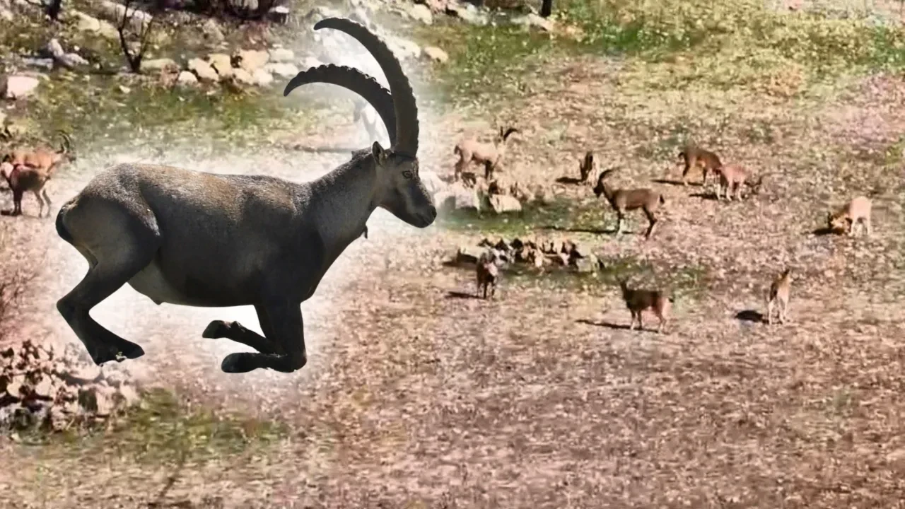 Zarar vermenin cezası 940 bin lira: Dağ keçileri sürü halinde böyle görüntülendi