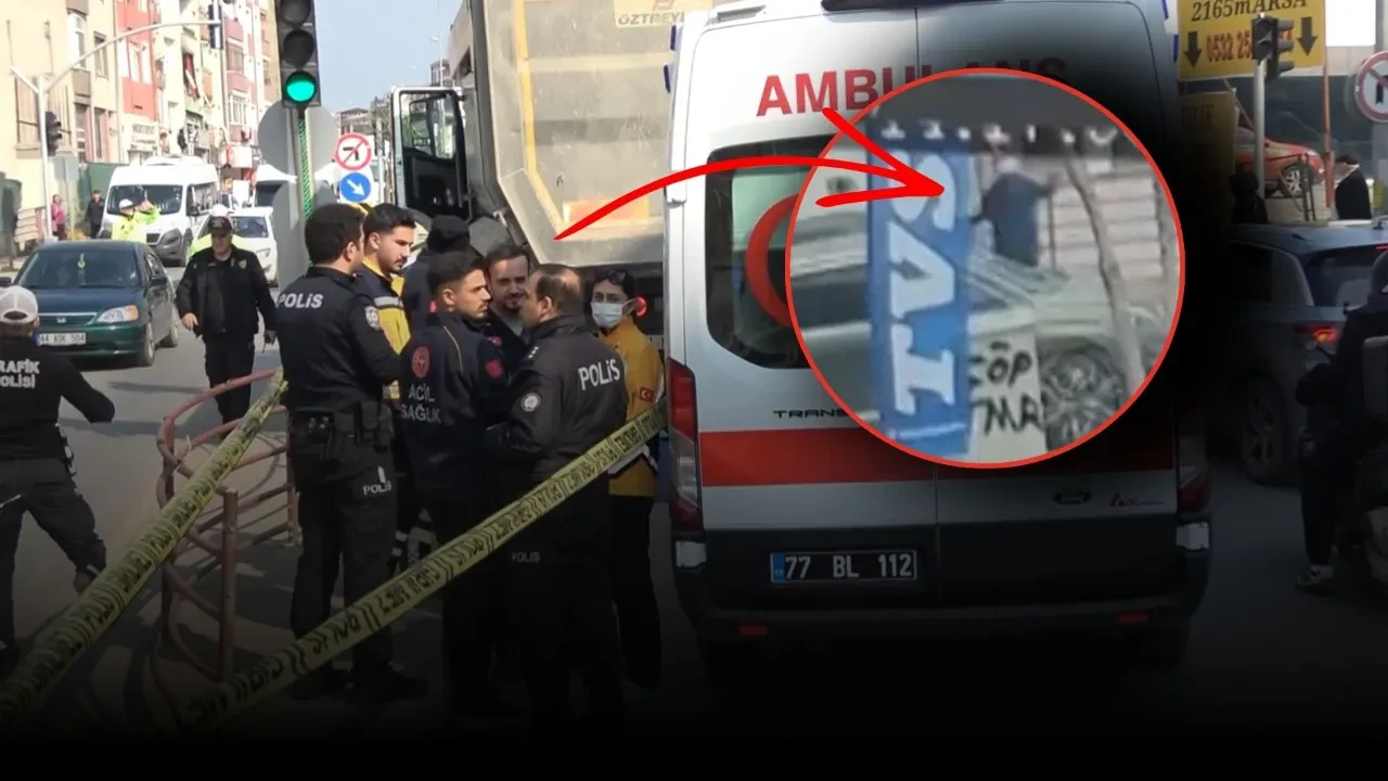 Kamyonun altında kalan yaşlı adam hayatını kaybetti: O anlar kamerada