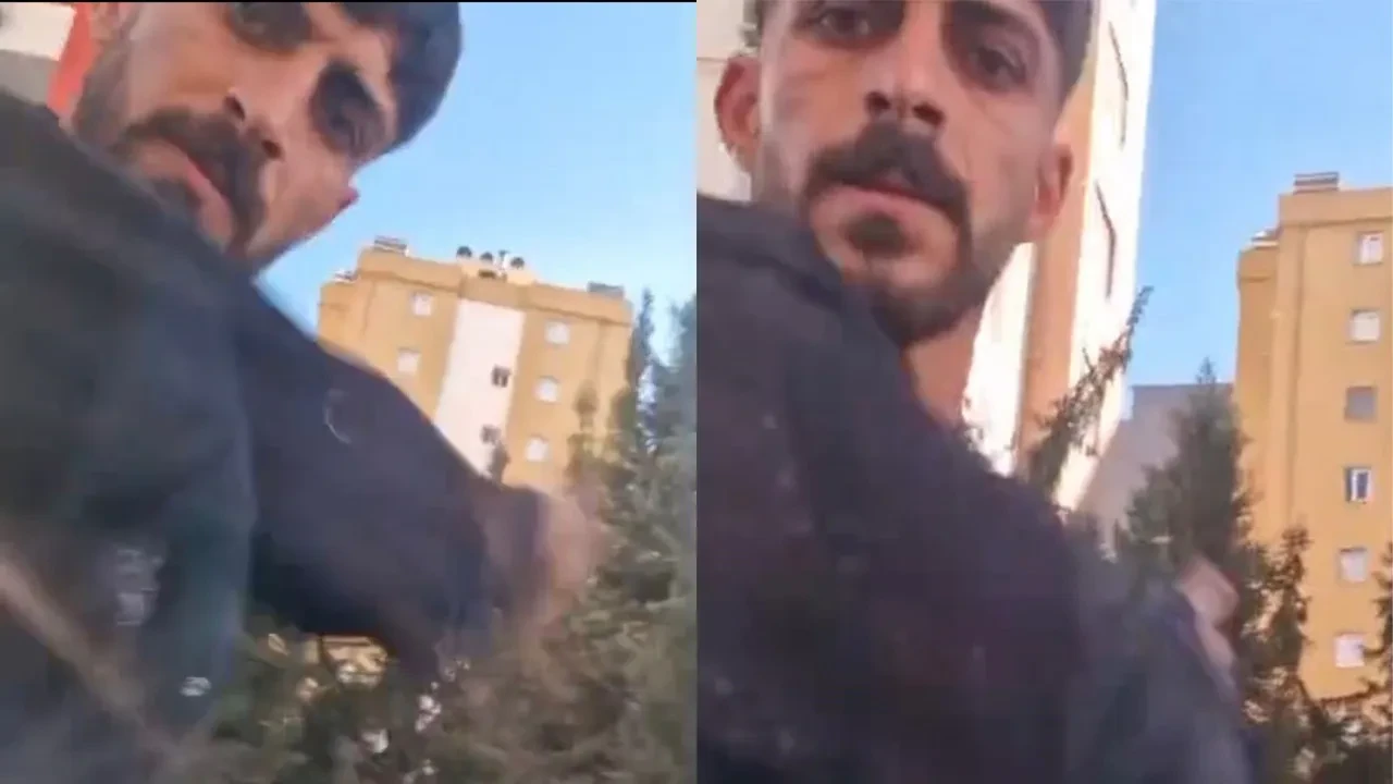 Aracın önünü kesip saldırdılar! Cama vurdu, kapı kolunu kırdı