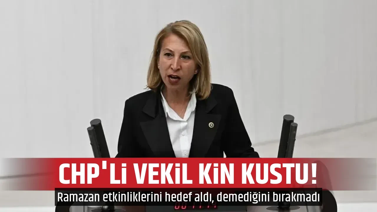 CHP'Lİ VEKİL KİN KUSTU!