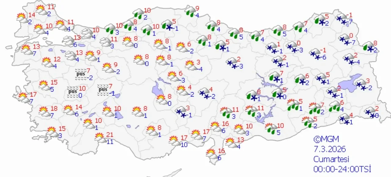 Hava sıcaklığı düşüyor! Meteoroloji kar ve sağanak beklenen illeri uyardı