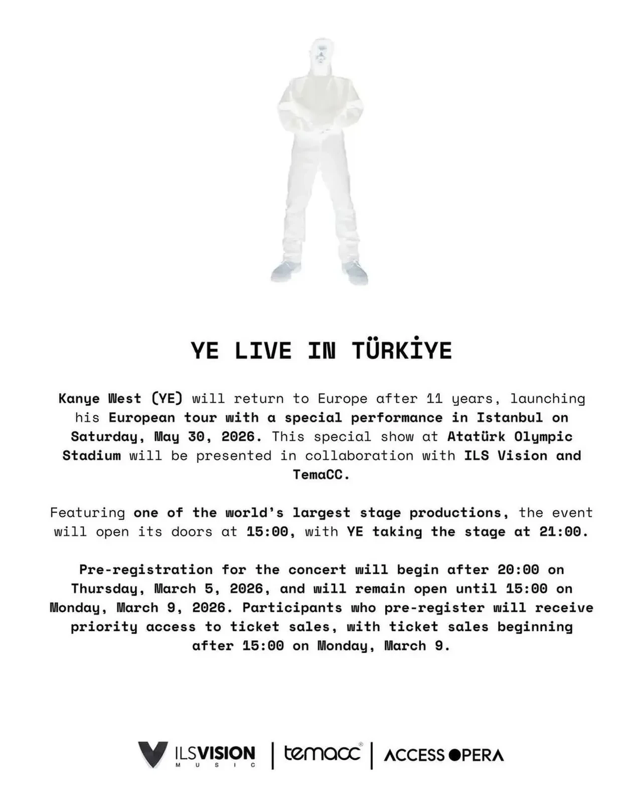 Kanye West İstanbul konseri ne zaman? Kanye West İstanbul konseri bilet fiyatları ne kadar?