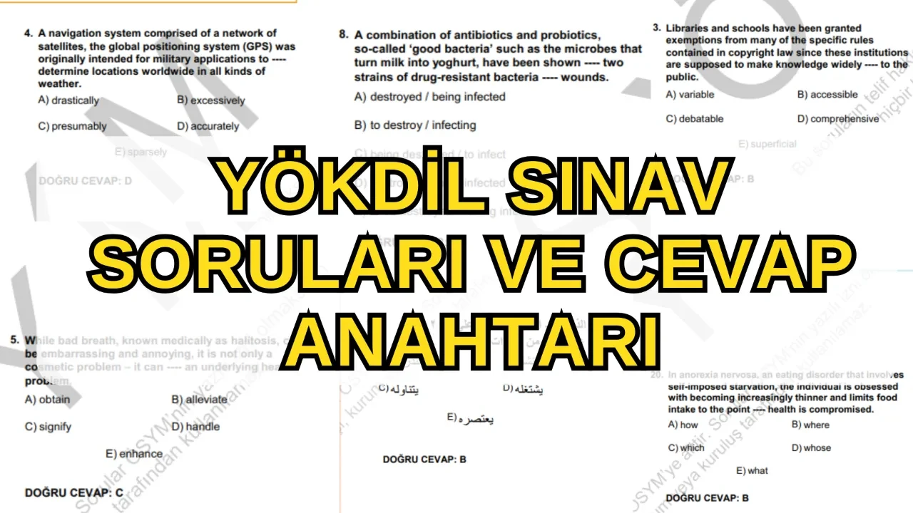 YÖKDİL/1 soruları ve cevapları 2026! YÖKDİL soru kitapçığı ve cevap anahtarı açıklandı mı, nereden sorgulanır?