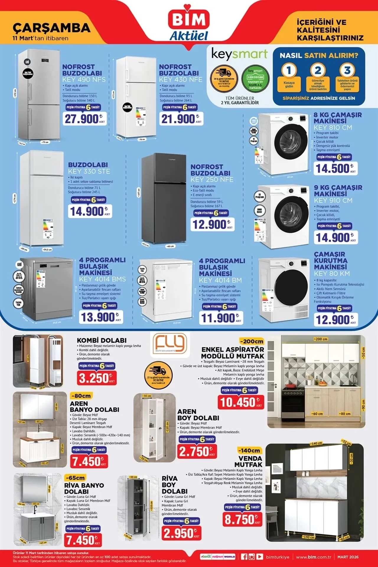 BİM’e gelecek indirimli ürünler belli oldu! 10-13 Mart BİM aktüel kataloğu
