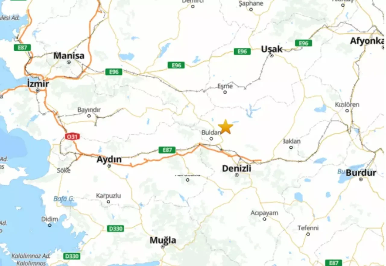 Denizli Buldan'da 5.1 büyüklüğünde deprem! İzmir, Muğla, Manisa ve birçok çevre ilde hissedildi