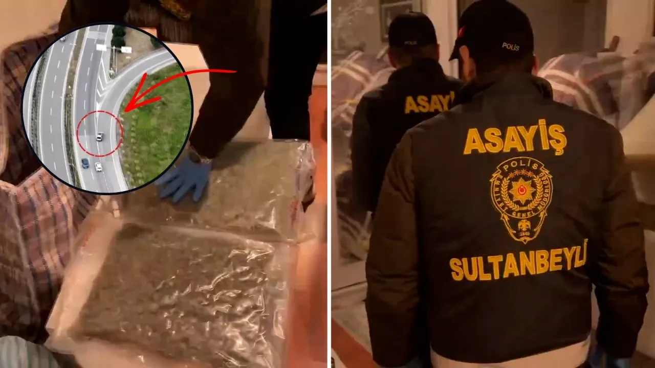 “Dur” ihtarına uymadı, dron destekli takiple yakalandı: 5 kilo uyuşturucu çıktı