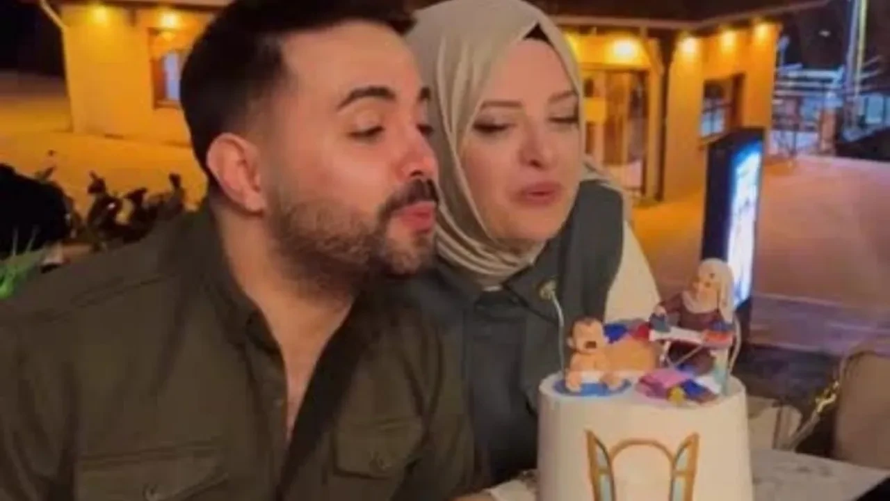 Kadir Ezildi’nin pastasındaki bebek detayı dikkat çekti! Gamze Türkmen'in hamilelik iddiaları güçlendi