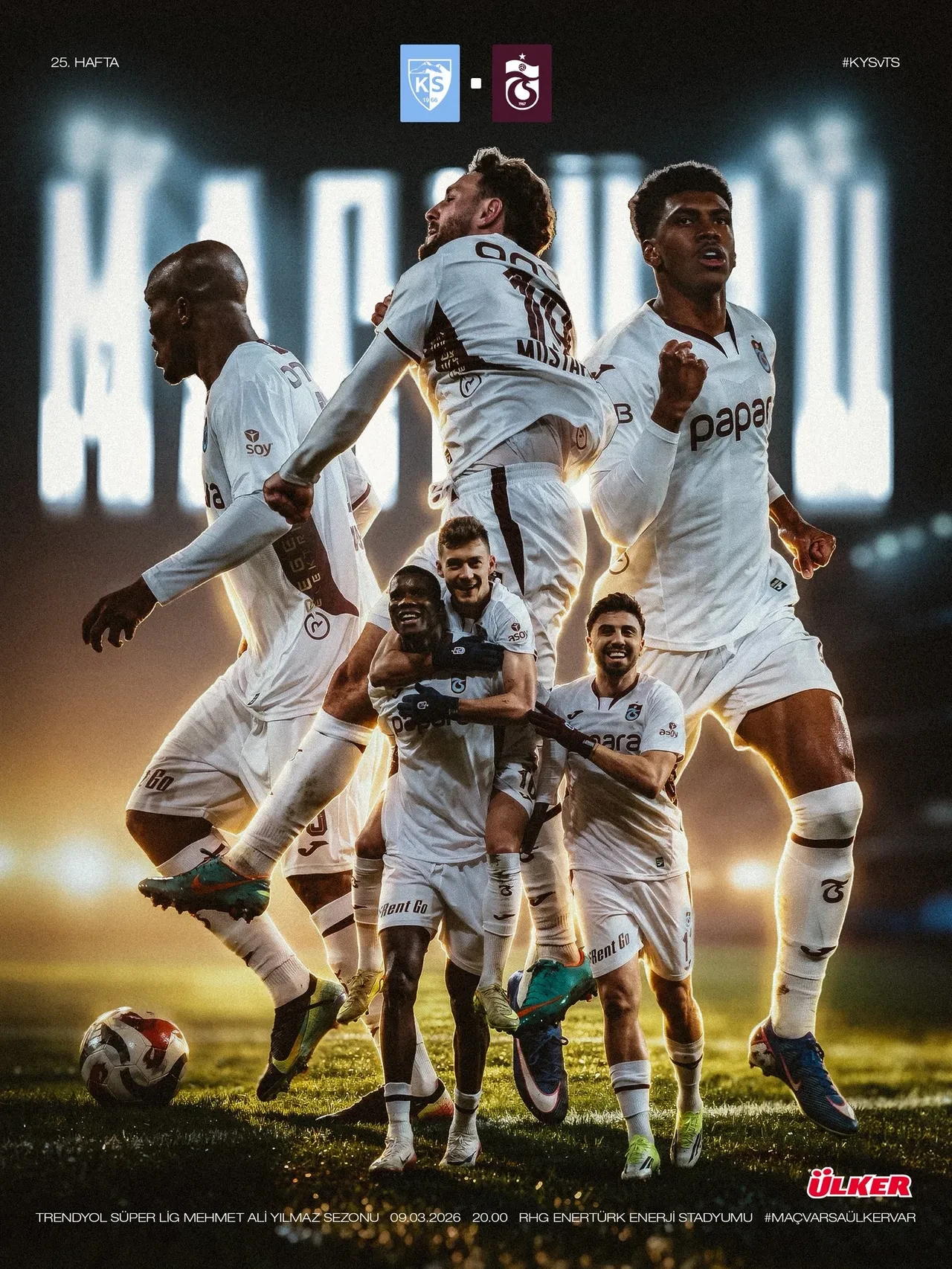 Trabzonspor Kayserispor deplasmanında | SÜPER LİG CANLI MAÇ ANLATIMI