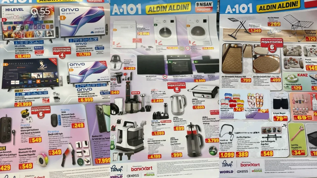 A101 2-9 Nisan aktüel ürünler kataloğu 2026 belli oldu! Çalışma koltuğu, masa, dokuma halı, ütü masası ve elektronik ev aletleri geliyor