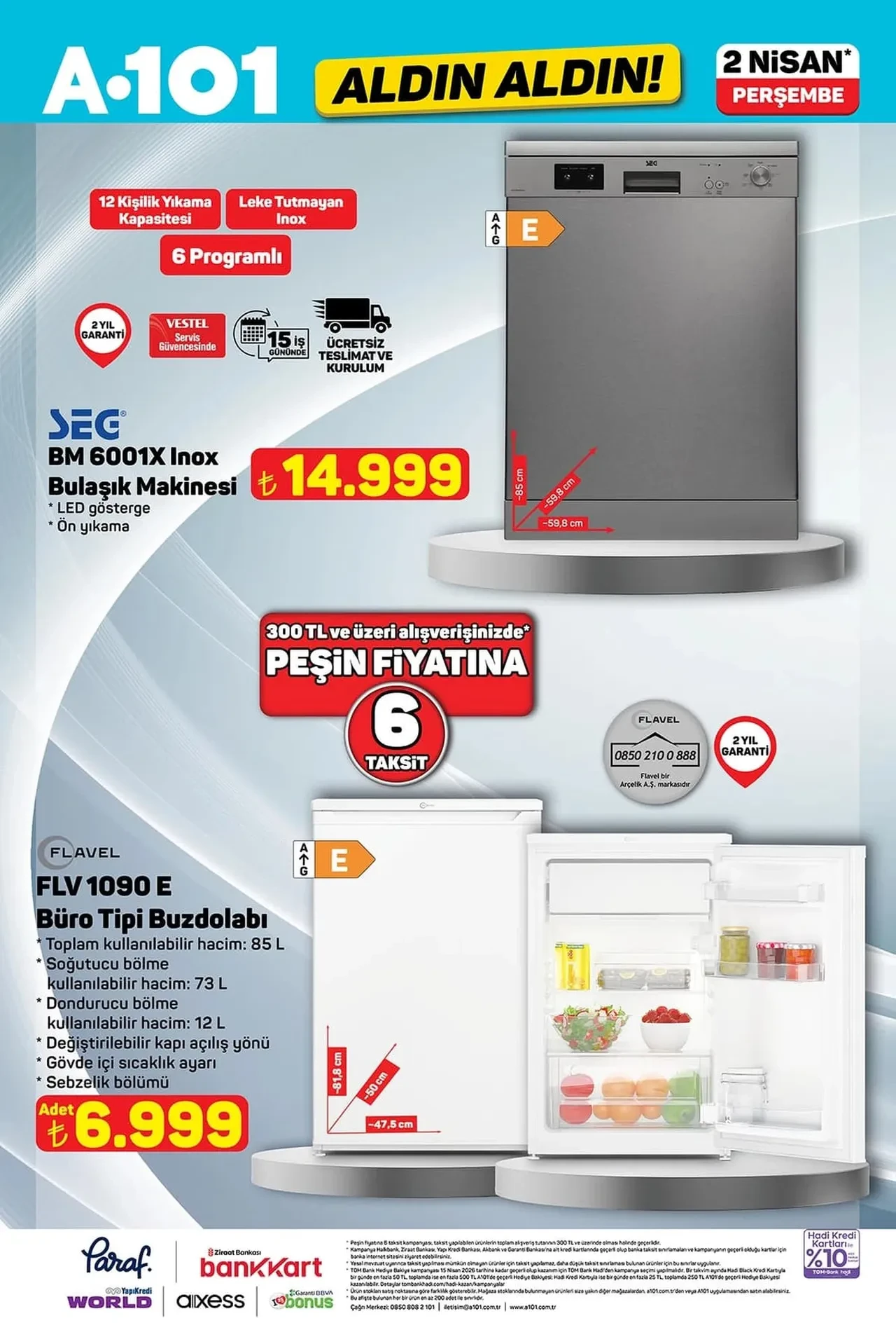 A101 2-9 Nisan aktüel ürünler kataloğu 2026 belli oldu! Çalışma koltuğu, masa, dokuma halı, ütü masası ve elektronik ev aletleri geliyor